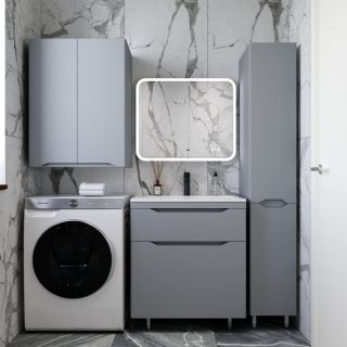 Подвесной шкаф Style Line Марелла мини 60 Люкс Plus СС-00002423 серый матовый